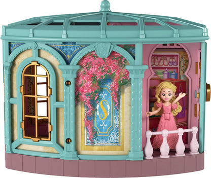 Mattel Universal Pictures’ Wicked So Popular Dorm Small Doll Playset with 3 Play Spaces & 9 Accessories, Inspired by the Movie, JHC00
