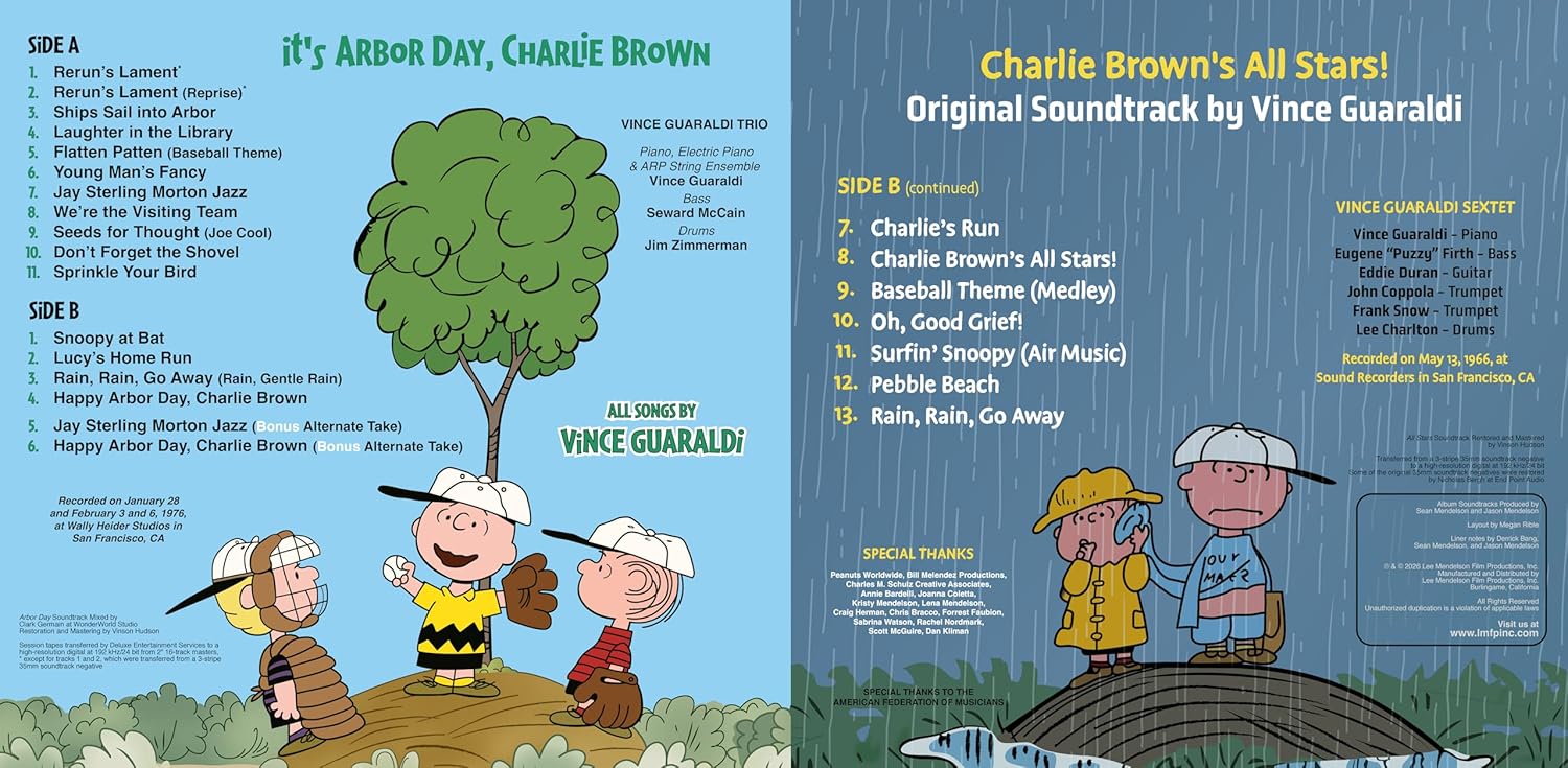 It's Arbor Day, Charlie Brown/Charlie Brown's All Stars! - Original Soundtrack Recordings 50th & 60th Anniversary Editions Forest Green BioVinyl