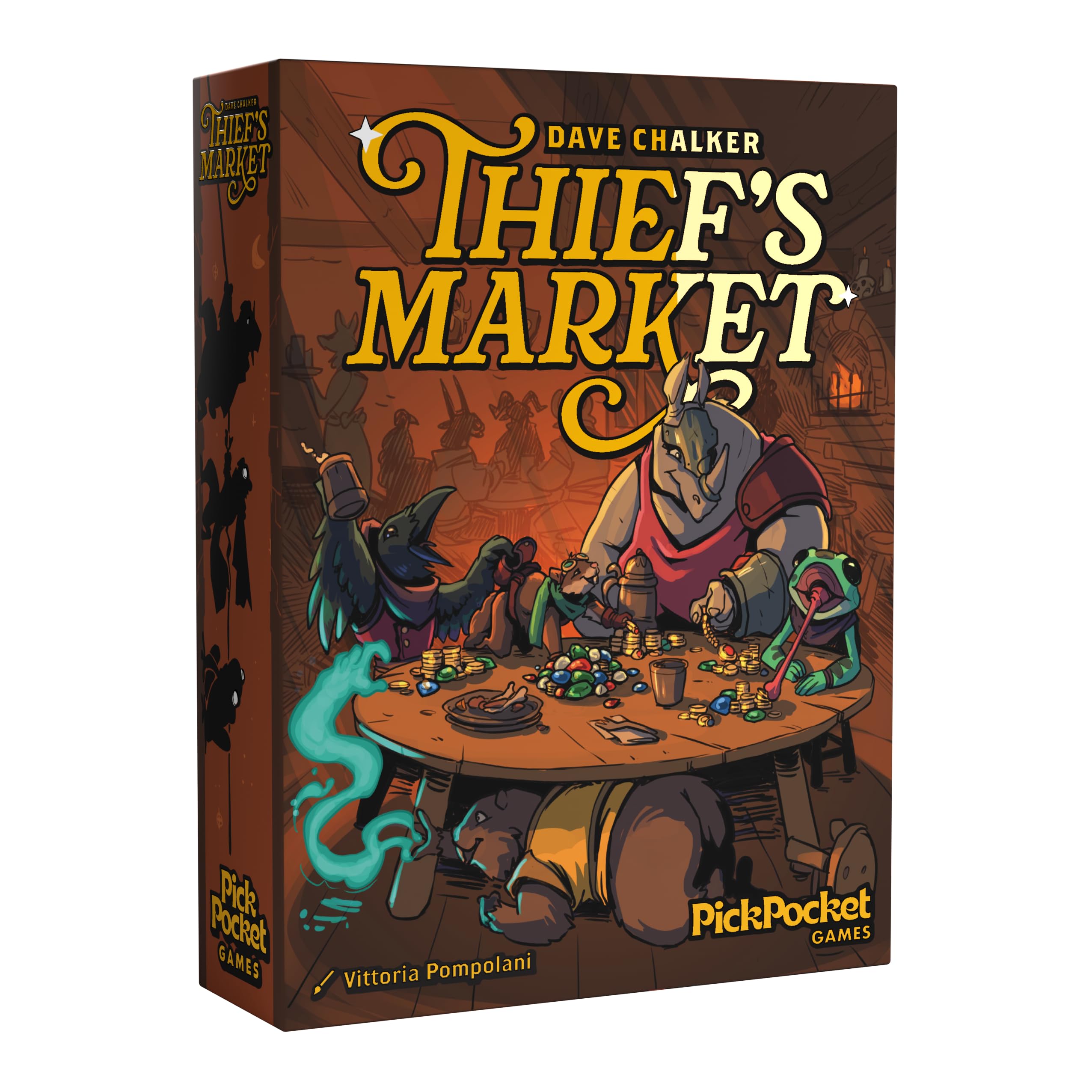 Thief's Market | Easy to Learn and Quick to Play | Strategic Dice-Drafting Board Game (Retail Edition