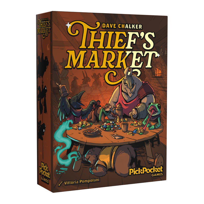 Thief's Market | Easy to Learn and Quick to Play | Strategic Dice-Drafting Board Game (Retail Edition