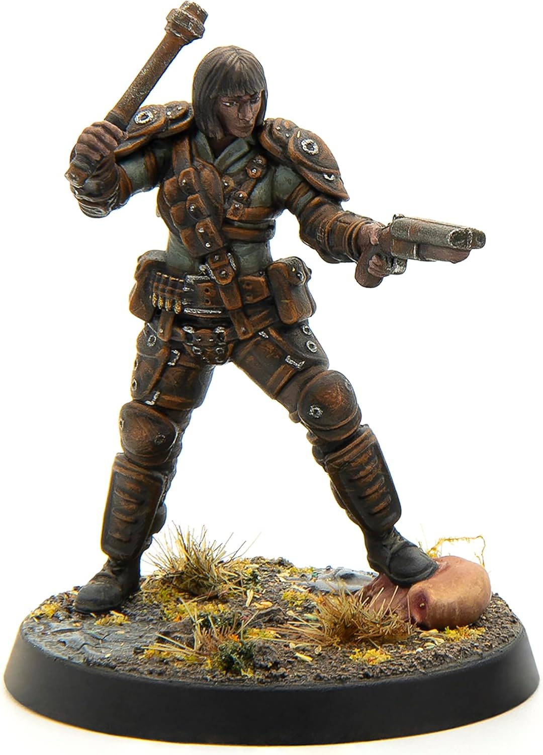 Modiphius Entertainment: Fallout Miniatures: Wasteland Survivors Core Box - 10 Miniatures & Bases, Hard Plastic, Unpainted & Unassembled, Tabletop PRG