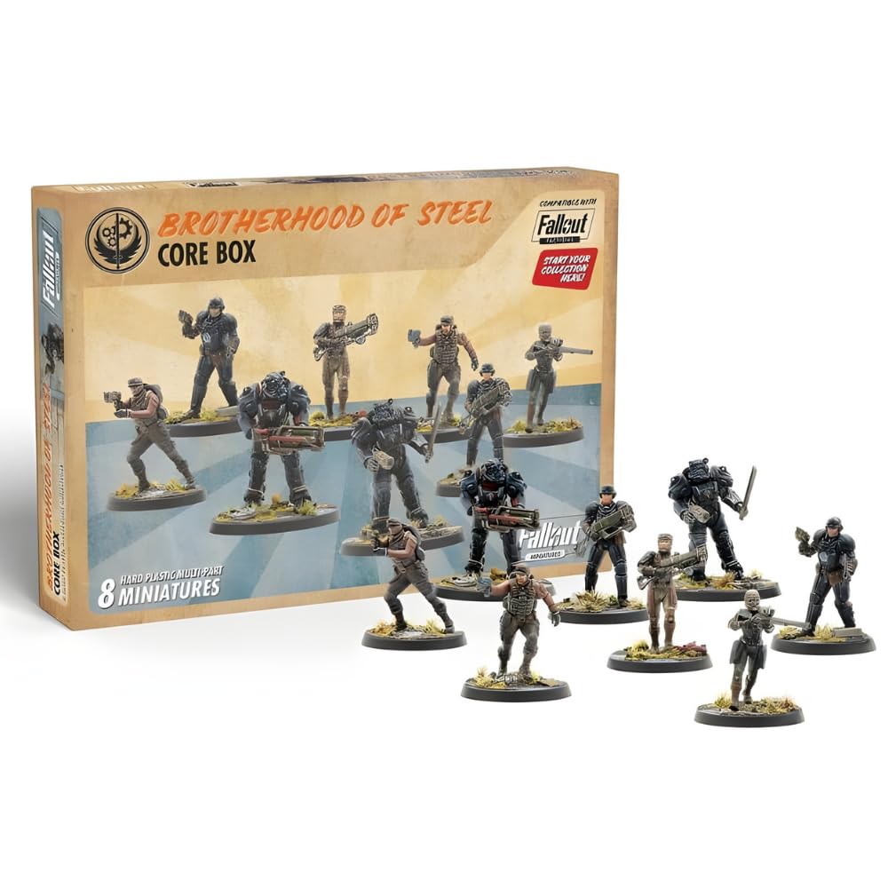 Modiphius, Fallout: Miniatures - Brotherhood of Steel Core Set (Plastic