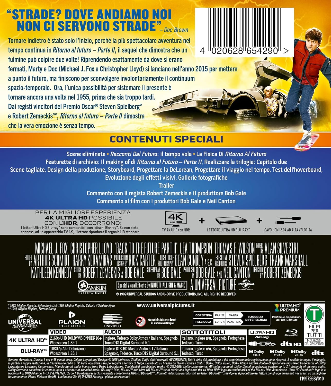 Ritorno Al Futuro 2 (4K Ultra Hd + Blu-Ray)