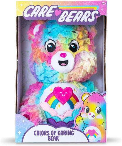 Basic Fun Care Bears 35cm Plush – Caring Colours Bear from the Cozy Collection – Soft Huggable Toy with Embroidered Details – Gift for Kids Ages 4+