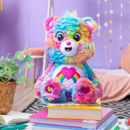 Basic Fun Care Bears 35cm Plush – Caring Colours Bear from the Cozy Collection – Soft Huggable Toy with Embroidered Details – Gift for Kids Ages 4+