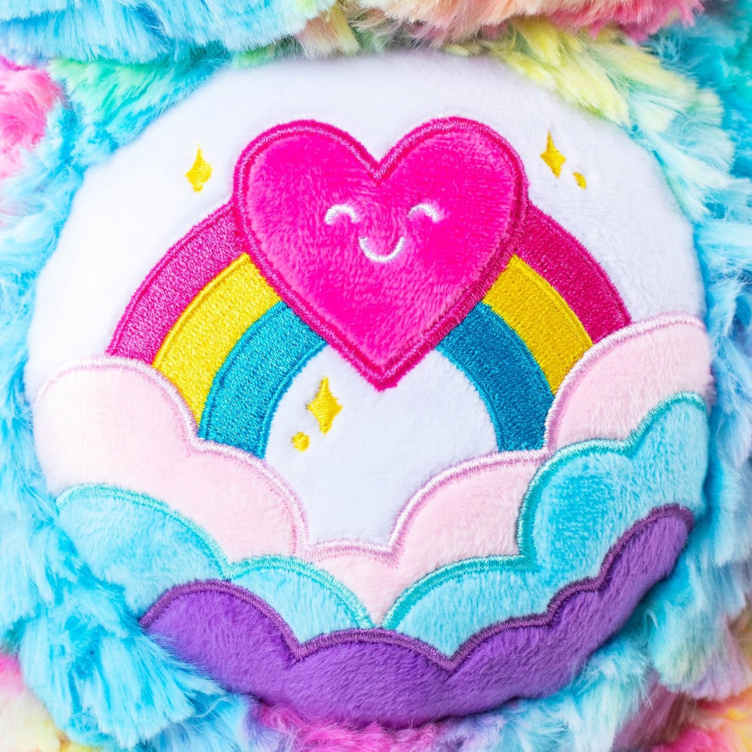 Basic Fun Care Bears 35cm Plush – Caring Colours Bear from the Cozy Collection – Soft Huggable Toy with Embroidered Details – Gift for Kids Ages 4+