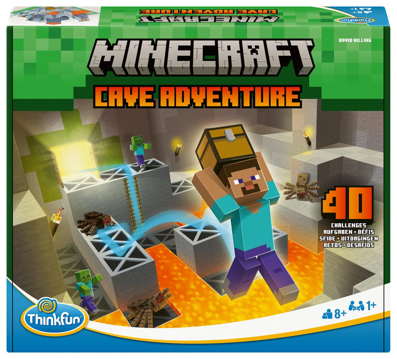 Thinkfun -76700- Minecraft Cave Adventure - Das spannende Logikspiel aus der Welt von Minecraft ab 8 Jahren