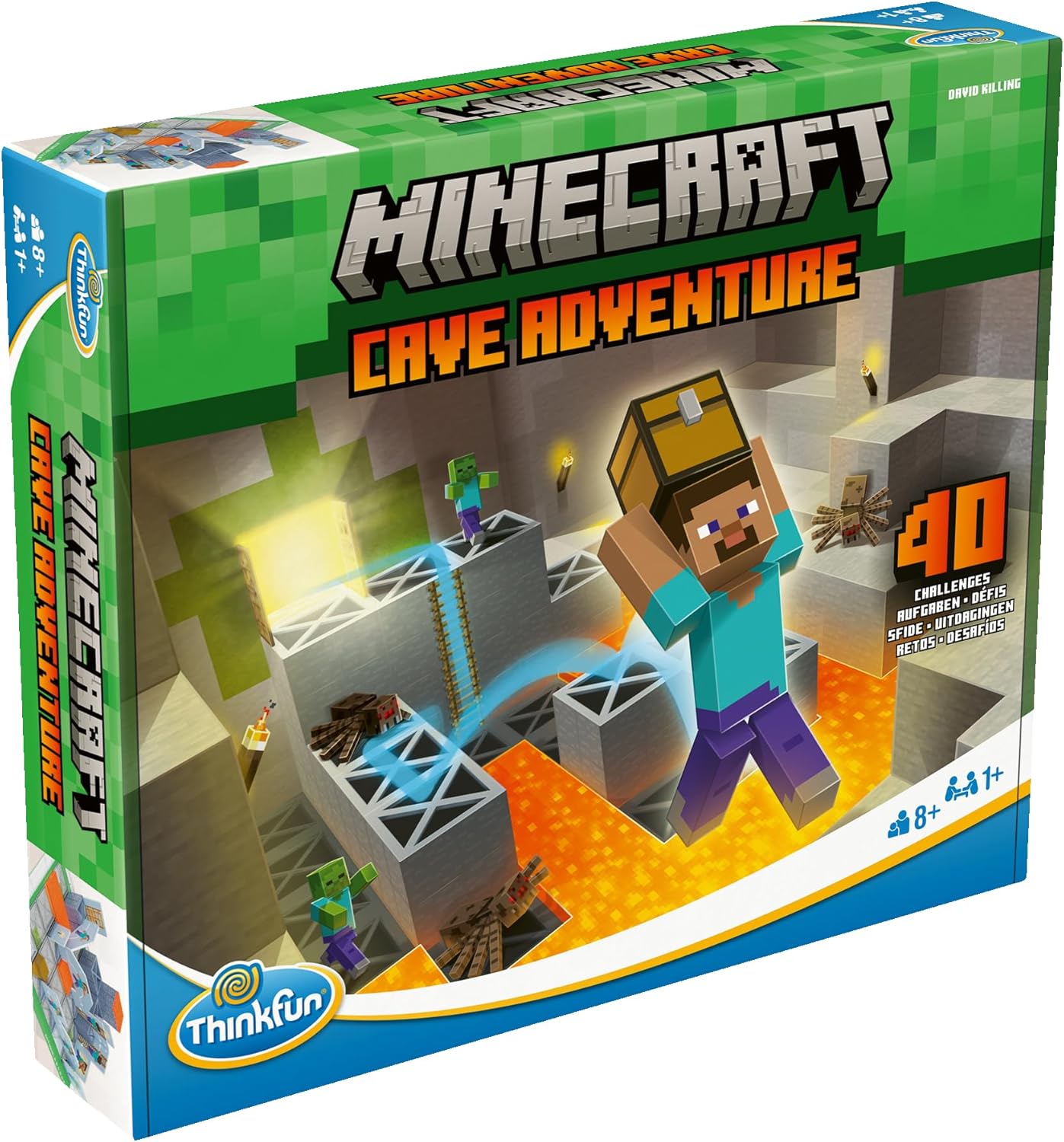 Thinkfun -76700- Minecraft Cave Adventure - Das spannende Logikspiel aus der Welt von Minecraft ab 8 Jahren