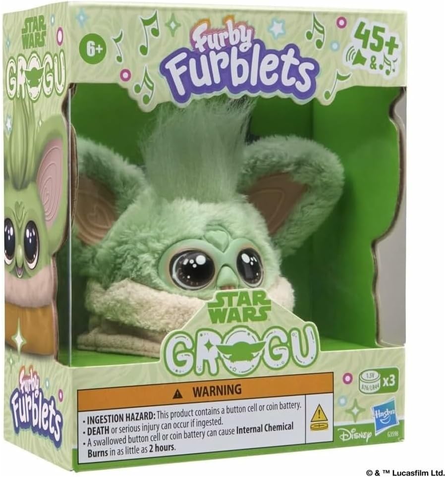 Furby Furblets STAR WARS™ Grogu Collectible Electronic Plush Toy, Officially Licensed