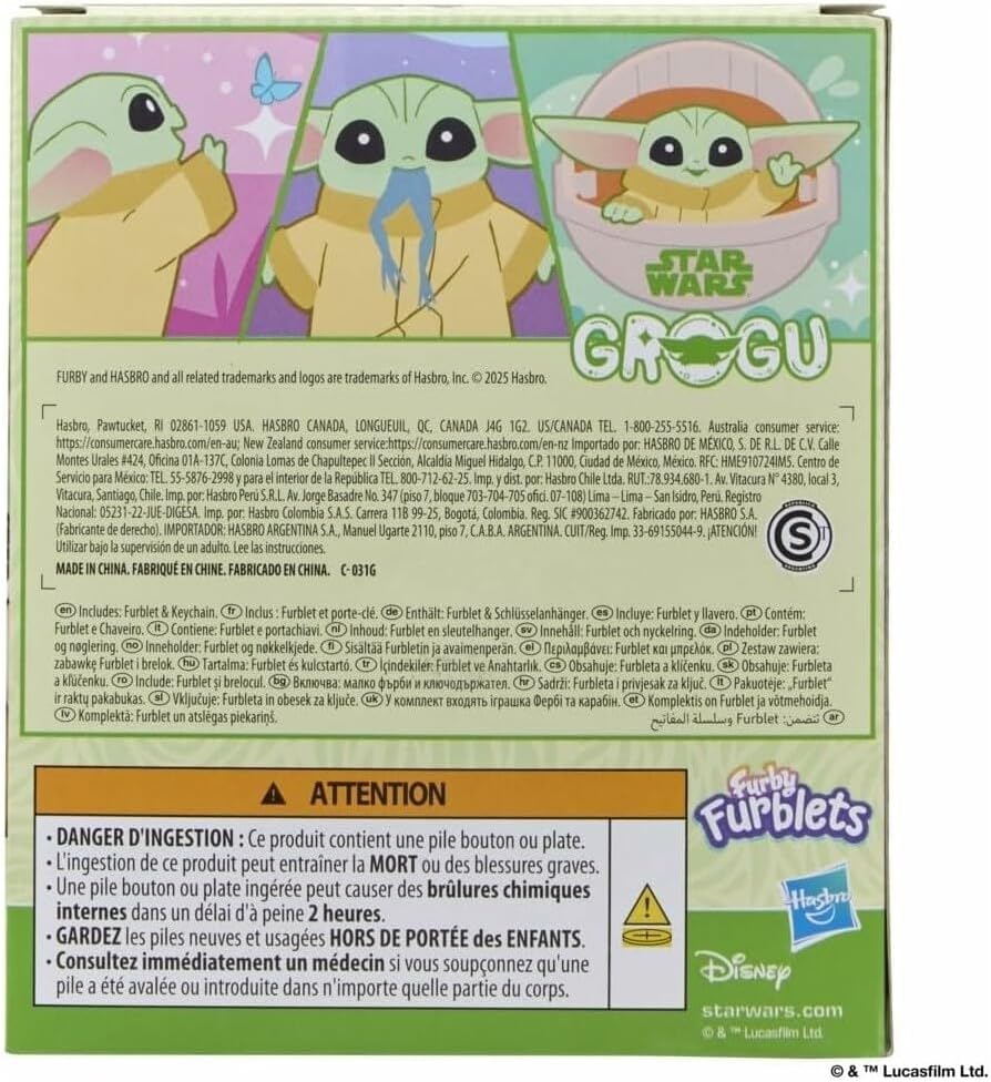 Furby Furblets STAR WARS™ Grogu Collectible Electronic Plush Toy, Officially Licensed