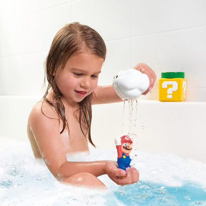 My Mario Pour & Nest Bath Playset by TOMY Toomies - Pouring Toddler Water Toys for Bath or Pool - Officially Licensed Mario Toys - Easter Basket Stuffers for Kids - Ages 2 Years and Up