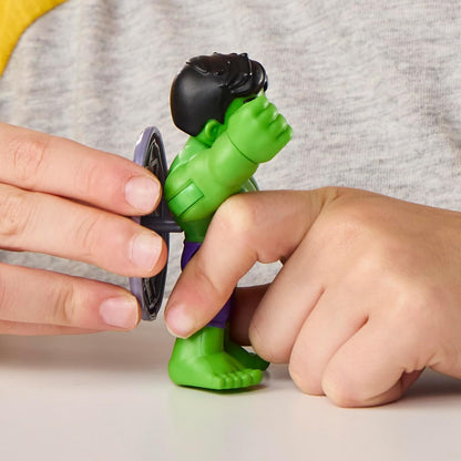 Marvel Spidey und Seine Super-Freunde Hulk Spielzeug mit Accessoire, 7,6 cm große Action-Figur, Superhelden-Spielzeug für Kinder, ab 3 Jahren, grün