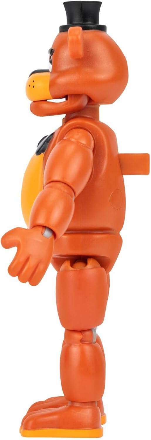 Five Nights at Freddys Classic Freddy - 5-Inch Articulated Figure with Jumpscare Feature and Glow-In-The-Dark Eyes