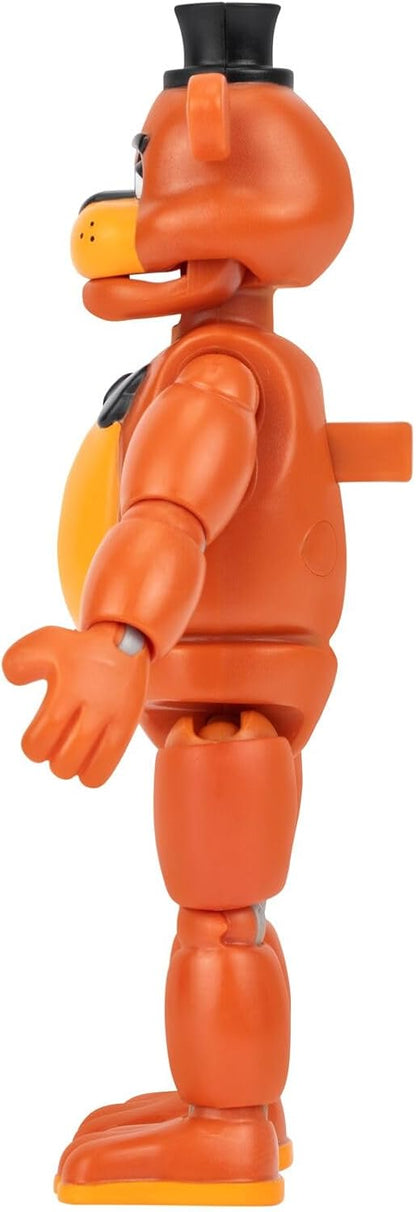 Five Nights at Freddys Classic Freddy - 5-Inch Articulated Figure with Jumpscare Feature and Glow-In-The-Dark Eyes
