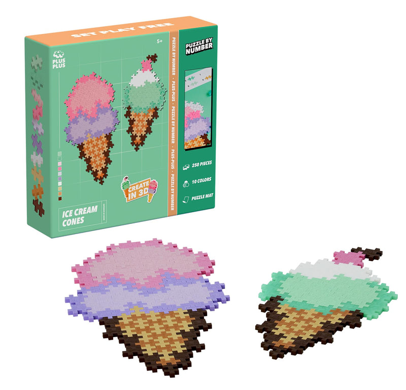Plus-Plus Puzzel by Number – IJszakjes – 250 stukjes