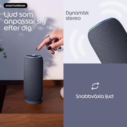 Motorola Moto Sound Flow - Speaker - For Portable Use - Wireless - Bluetooth, Wi-Fi - App-Controlled - 30 Watt - 2-Way -