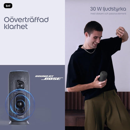 Motorola Moto Sound Flow - Speaker - For Portable Use - Wireless - Bluetooth, Wi-Fi - App-Controlled - 30 Watt - 2-Way -