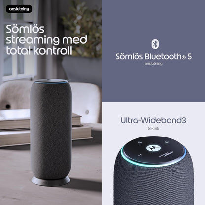 Motorola Moto Sound Flow - Speaker - For Portable Use - Wireless - Bluetooth, Wi-Fi - App-Controlled - 30 Watt - 2-Way -