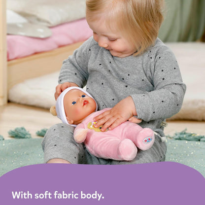 BABY born Interactive Rosie 30cm, soft baby doll with 6 sounds & bottles