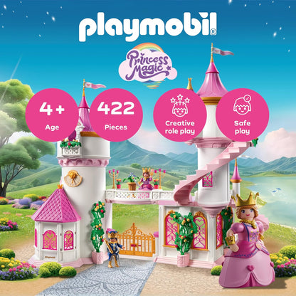Playmobil | Princess Magic | Princess Castle with Royal Couple | Princess Toy | Castle Playset | Fairy Tale Toy for Kids Aged 4+ | 71845