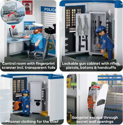 Playmobil | Action Heroes | Police Command Centre | Police toy | Adventure toy for children aged 4+ | Encourages role play & creativity | With play figures & accessories | 71873