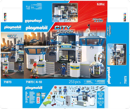 Playmobil | Action Heroes | Police Command Centre | Police toy | Adventure toy for children aged 4+ | Encourages role play & creativity | With play figures & accessories | 71873