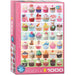 EuroGraphics - Blooming Garden by Dominic Davison Cupcakes puzzel, 6000-0586, verschillende kleuren, 48 x 68 cm