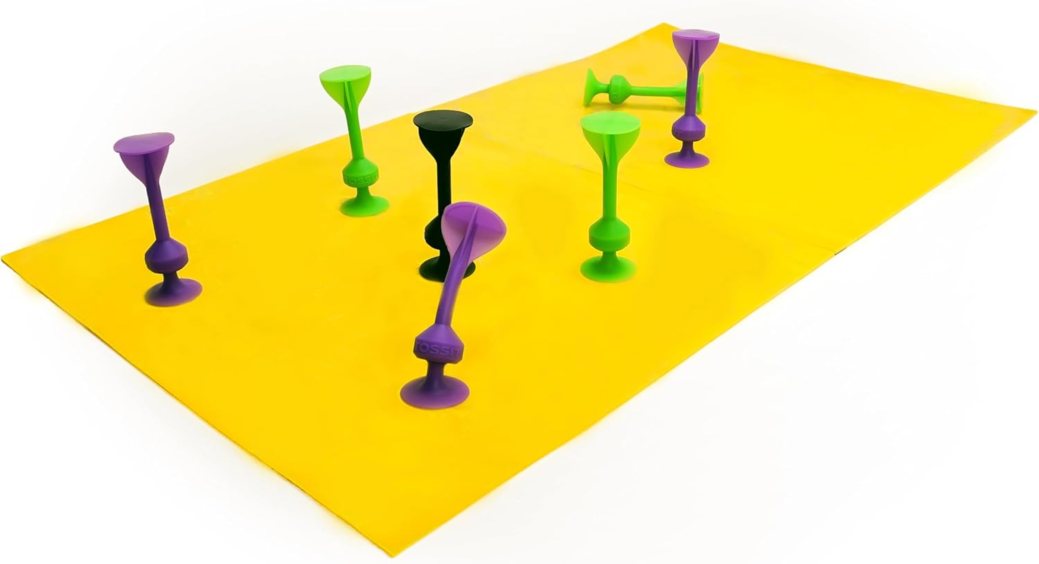 TOSSIT Bord, speelbord voor TOSSIT dartspel en indoor petanque, hoogwaardige siliconen, diverse spelmodi, plezier met vrienden en familie, draagbaar en oprolbaar, River-versie.