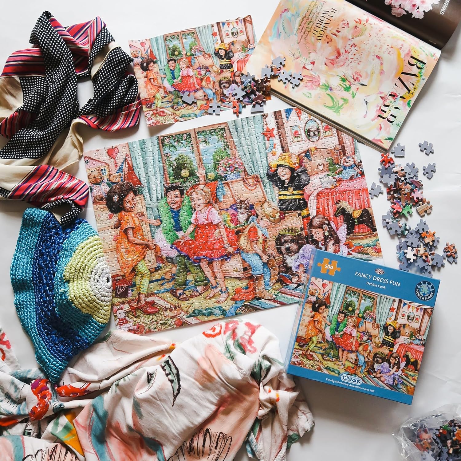 Fancy Dress Fun 500-delig legpuzzel | Duurzame puzzel voor volwassenen | Premium 100% gerecycled bord | Geweldig cadeau voor volwassenen | Gibsons Games