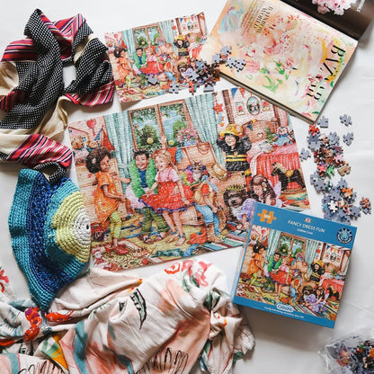 Fancy Dress Fun 500-delig legpuzzel | Duurzame puzzel voor volwassenen | Premium 100% gerecycled bord | Geweldig cadeau voor volwassenen | Gibsons Games