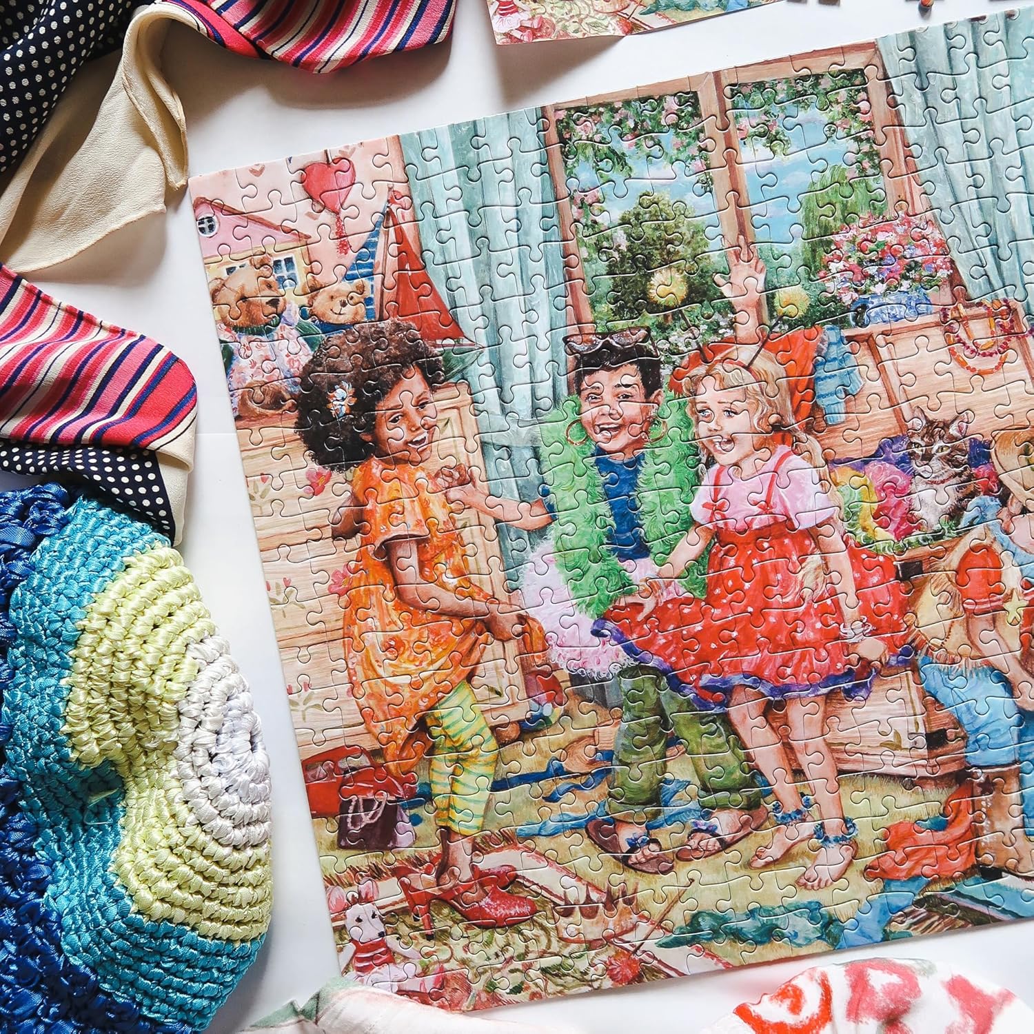 Fancy Dress Fun 500-delig legpuzzel | Duurzame puzzel voor volwassenen | Premium 100% gerecycled bord | Geweldig cadeau voor volwassenen | Gibsons Games