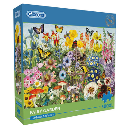 Gibsons legpuzzel Fairy Garden 500XL - kleurrijke dieren puzzel
