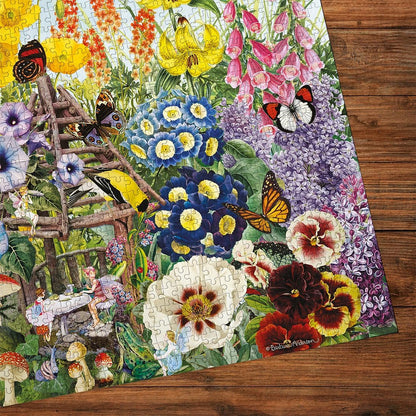 Gibsons legpuzzel Fairy Garden 500XL - kleurrijke dieren puzzel