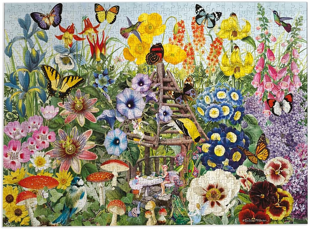 Gibsons legpuzzel Fairy Garden 500XL - kleurrijke dieren puzzel