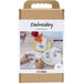 Creativ Company borduurwerk hobbyset katoenen servetten DIY