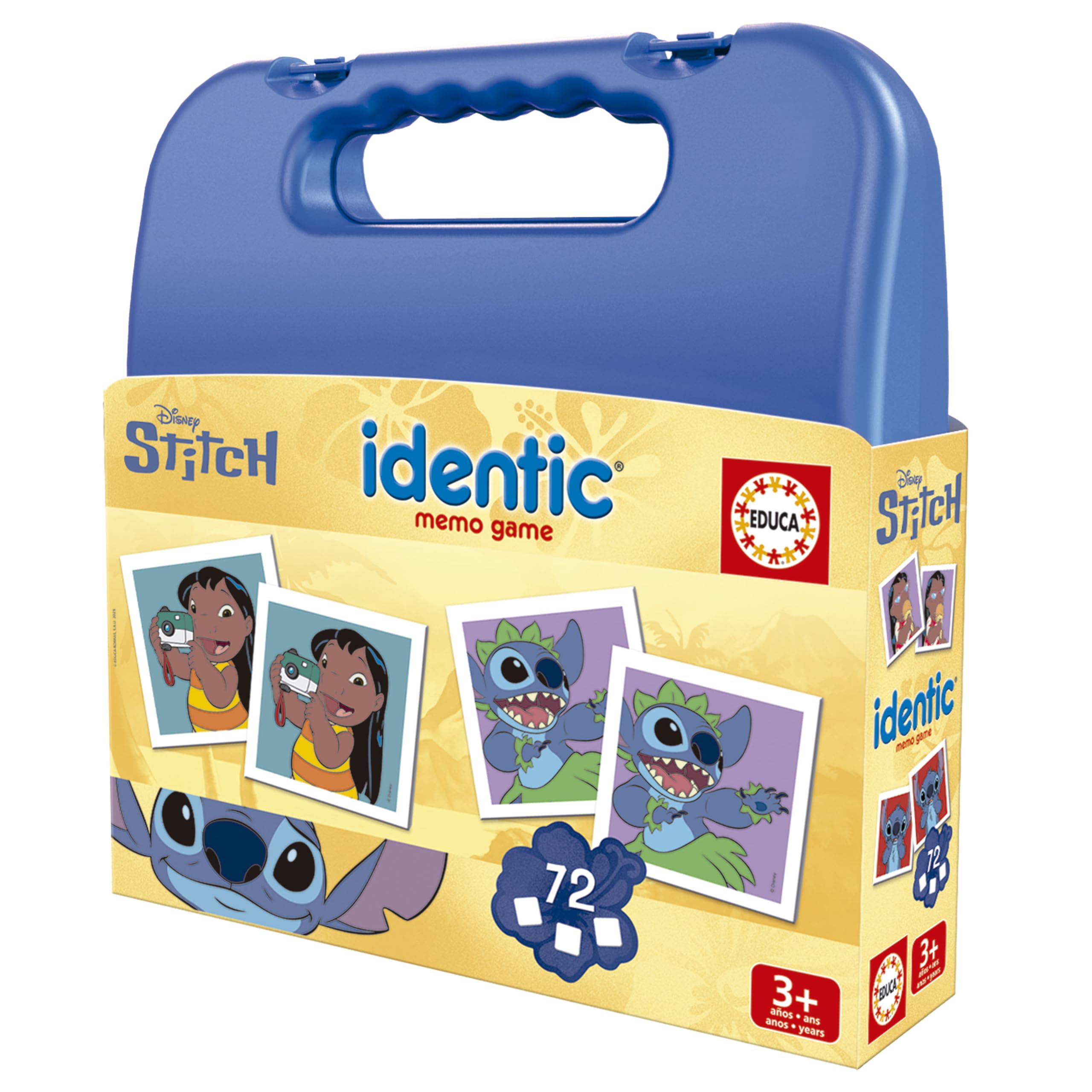 Educa - Identic Stitch Educatief Geheugenspel voor kinderen met 72 kaarten. Vind koppels en werk aan basisvaardigheden zoals gezichtsscherpte, aandacht en geheugen. Al 3 jaar (20315