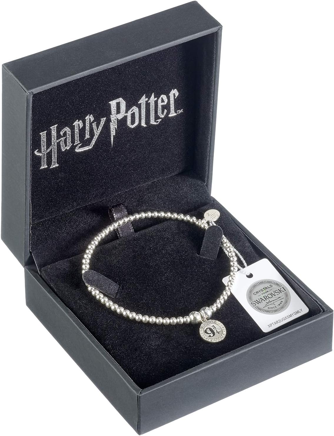 Harry Potter Ball Bead Bracelet with Platform 9 3/4 Charm Embellished with Swarovski® Crystals by The Carat Shop