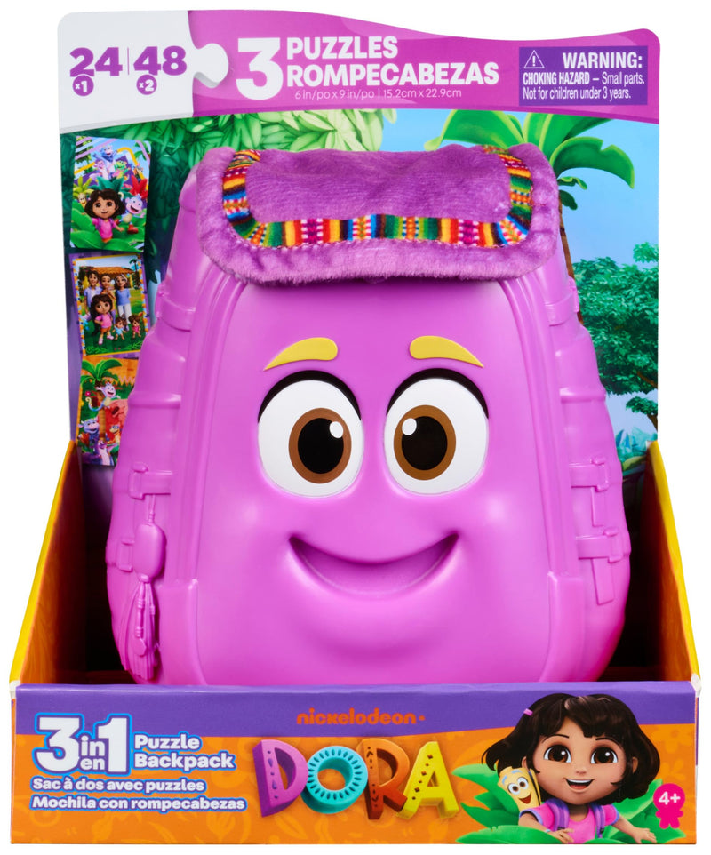 Spin Master Games Kids Puzzle DoraBackpack 3-in-1 Puzzle