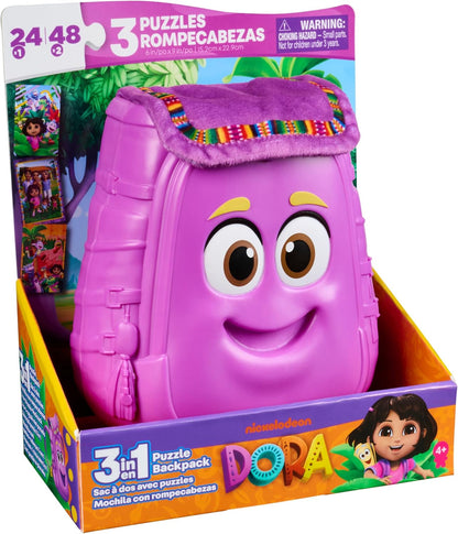 Spin Master Games Kids Puzzle DoraBackpack 3-in-1 Puzzle