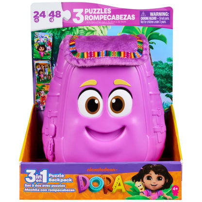 Spin Master Games Kids Puzzle DoraBackpack 3-in-1 Puzzle