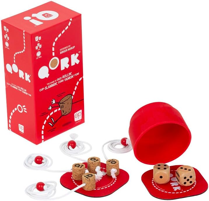 USAopoly | Qork | Party Dice Game | Ages 8+ | 3-8 Players | 15+ Minutes Playing Time