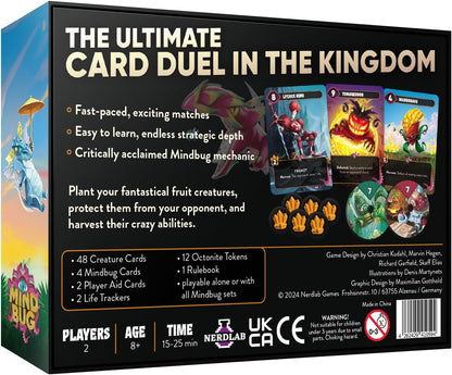 Mindbug: Battlefruit Kingdom, Strategy Card Game for 2 Players, 8+ Years, 15-25 Mins, (English