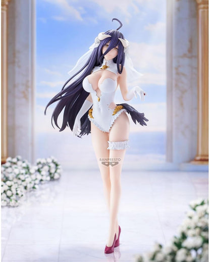 Banpresto Albedo Overlord Action Figure - Glitter&Glamours - Wedding Ver. 27 cm - BP29874P Multicolor - Collectible Figure - Ideal for Anime Fans