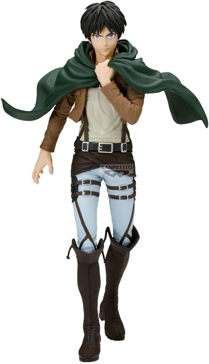 Banpresto Eren Yeager Attack On Titan Actiefiguur, 28 cm, BP29875P, meerkleurig, verzamelfiguur, ideaal voor anime-fans
