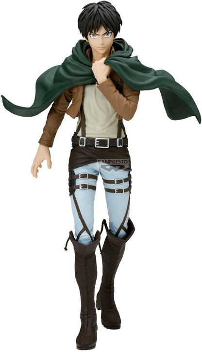 Banpresto Eren Yeager Attack On Titan Actiefiguur, 28 cm, BP29875P, meerkleurig, verzamelfiguur, ideaal voor anime-fans