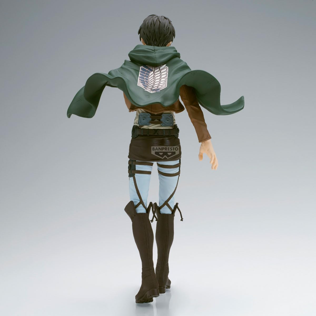 Banpresto Eren Yeager Attack On Titan Actiefiguur, 28 cm, BP29875P, meerkleurig, verzamelfiguur, ideaal voor anime-fans