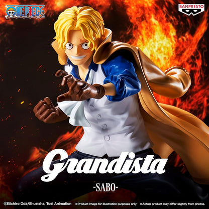 Banpresto Sabo One Piece Action Figure - Grandista 23 cm - BP29916P Multicolor - Collectible Figure - Ideal for Anime One Piece Fans