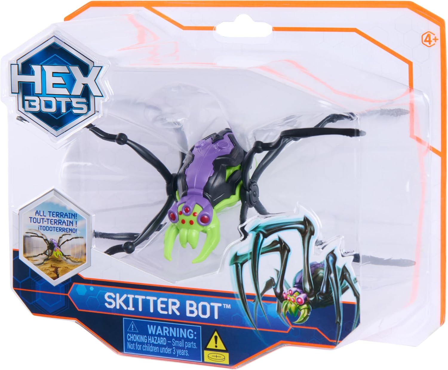 * Hexbots Skitter Bot Green Spider