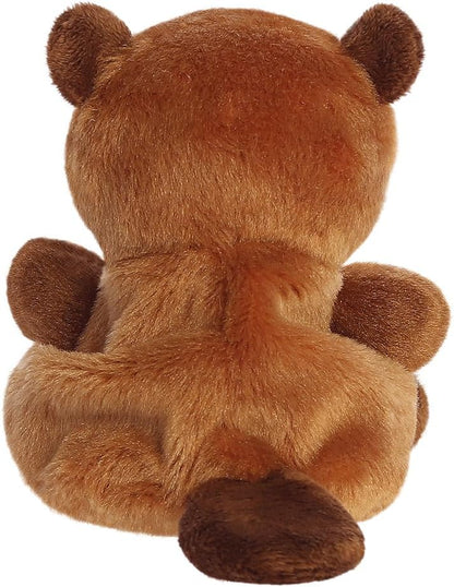 AURORA 33898, Palm Pals Chewy Beaver Bear, 13cm, Soft Toy, Brown