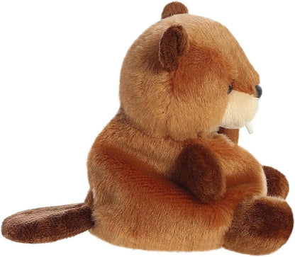 AURORA 33898, Palm Pals Chewy Beaver Bear, 13cm, Soft Toy, Brown